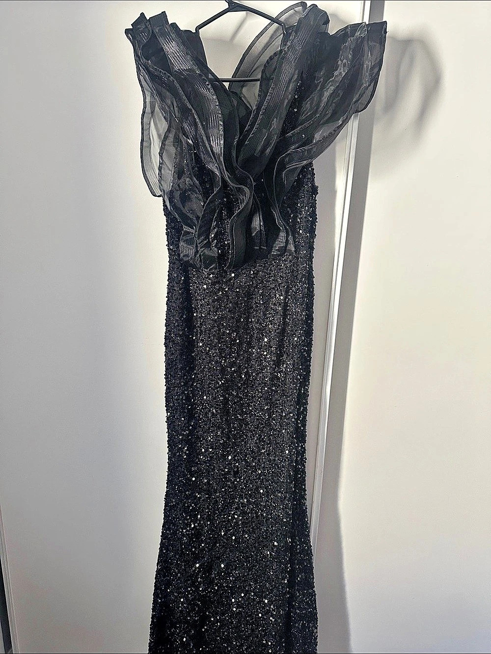 Black Glitter Maxi Dress Like New